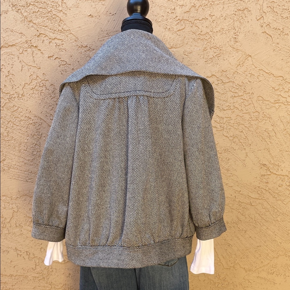 Hinge Houndstooth Patterned Jacket with oversized… - image 3